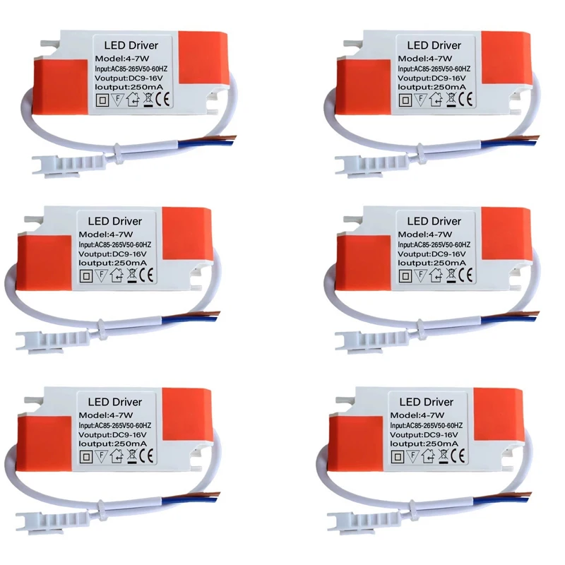 LED Driver LED Transformer 240-260mA 1-3w 4-7w 8-12w 12-18w 18-24w 24-36w LED Constant Current Driver Power Unit Supply