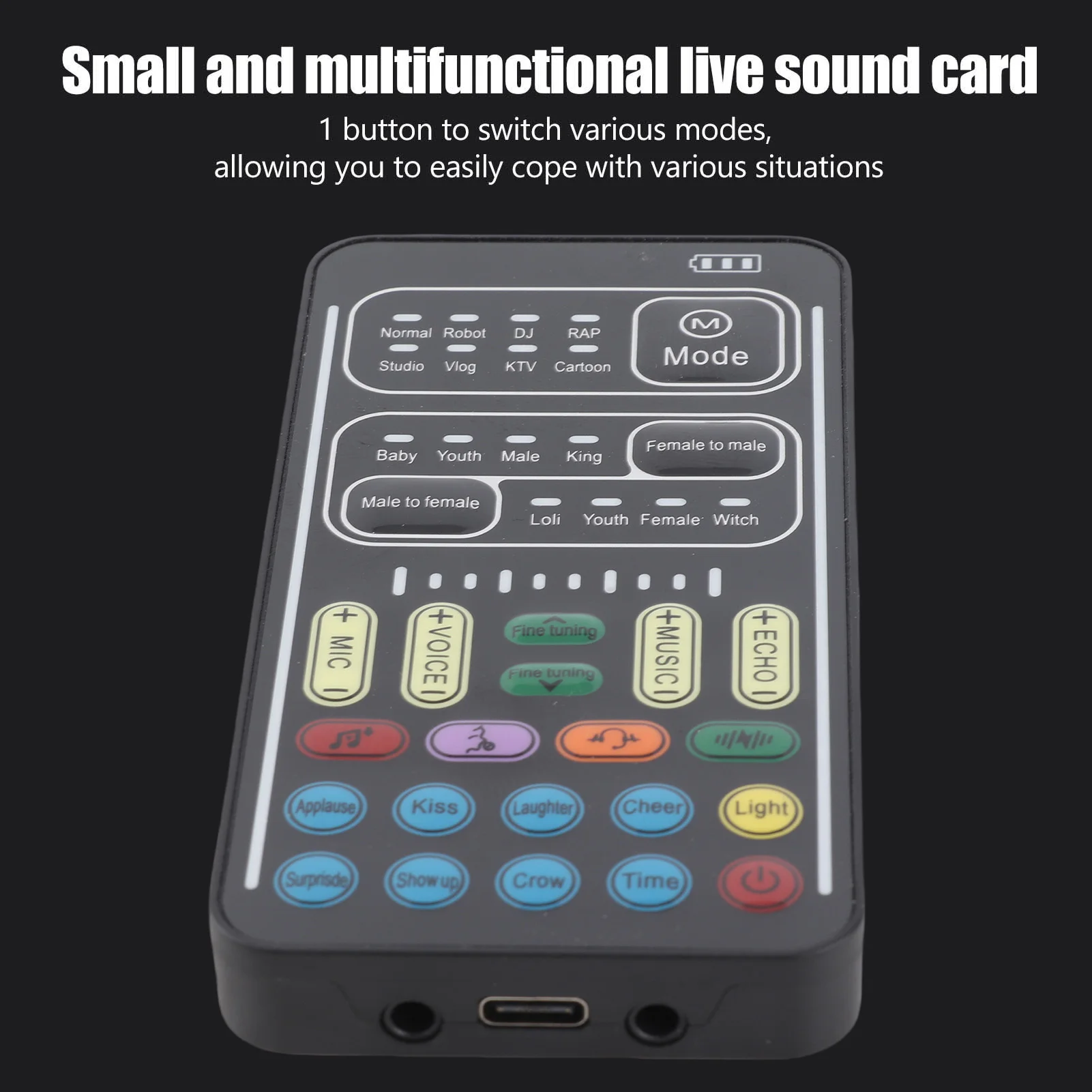 Set cambia voce Set cambia voce I9 Scheda audio di registrazione portatile multifunzione per computer di registrazione di giochi