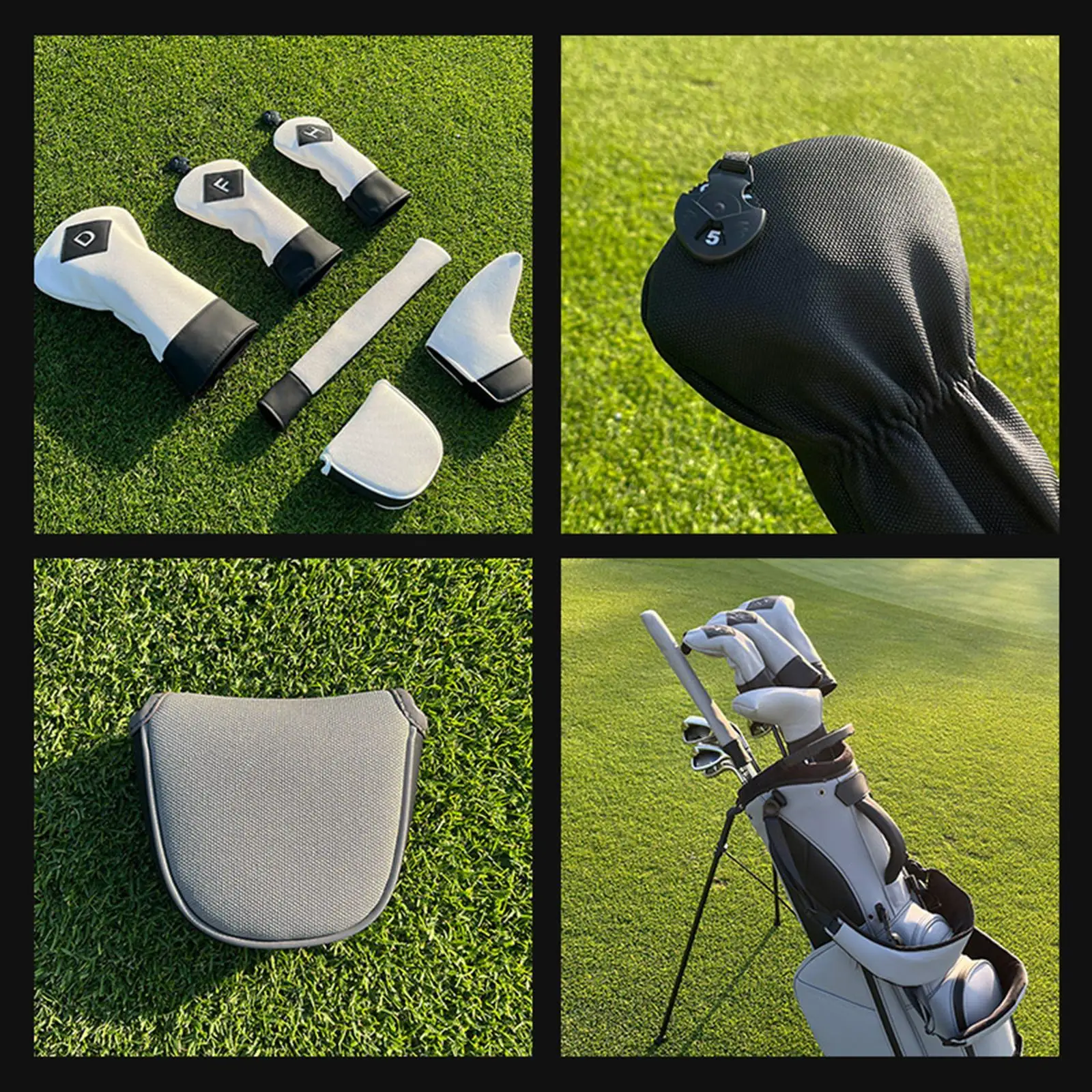 

Golf Headcover Mallet Putter Cover PU Leather Soft Lining Protection for Golf Clubs and Sports Enthusiasts