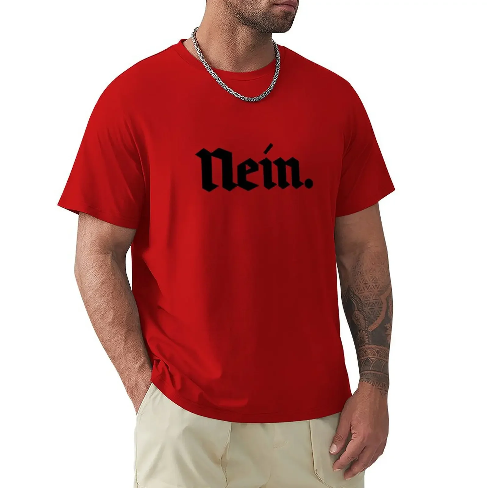 Nein. (black text) T-Shirt oversized tees t shirts men