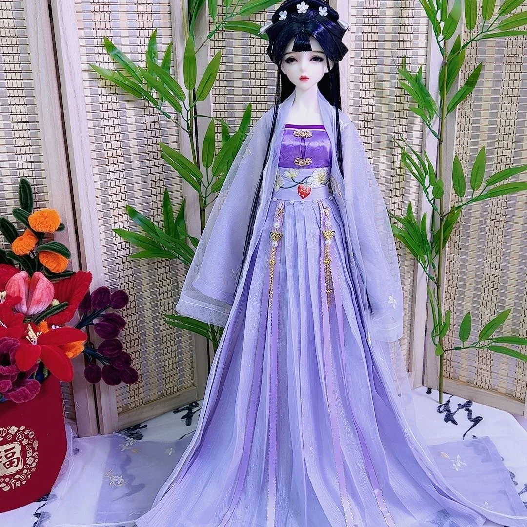 

Фиолетовая одежда для куклы BJD 1/6 1/4 1/5 1/3, игрушечное платье, AS62CM Debisheng/Yeluoli юбка, бесплатная доставка