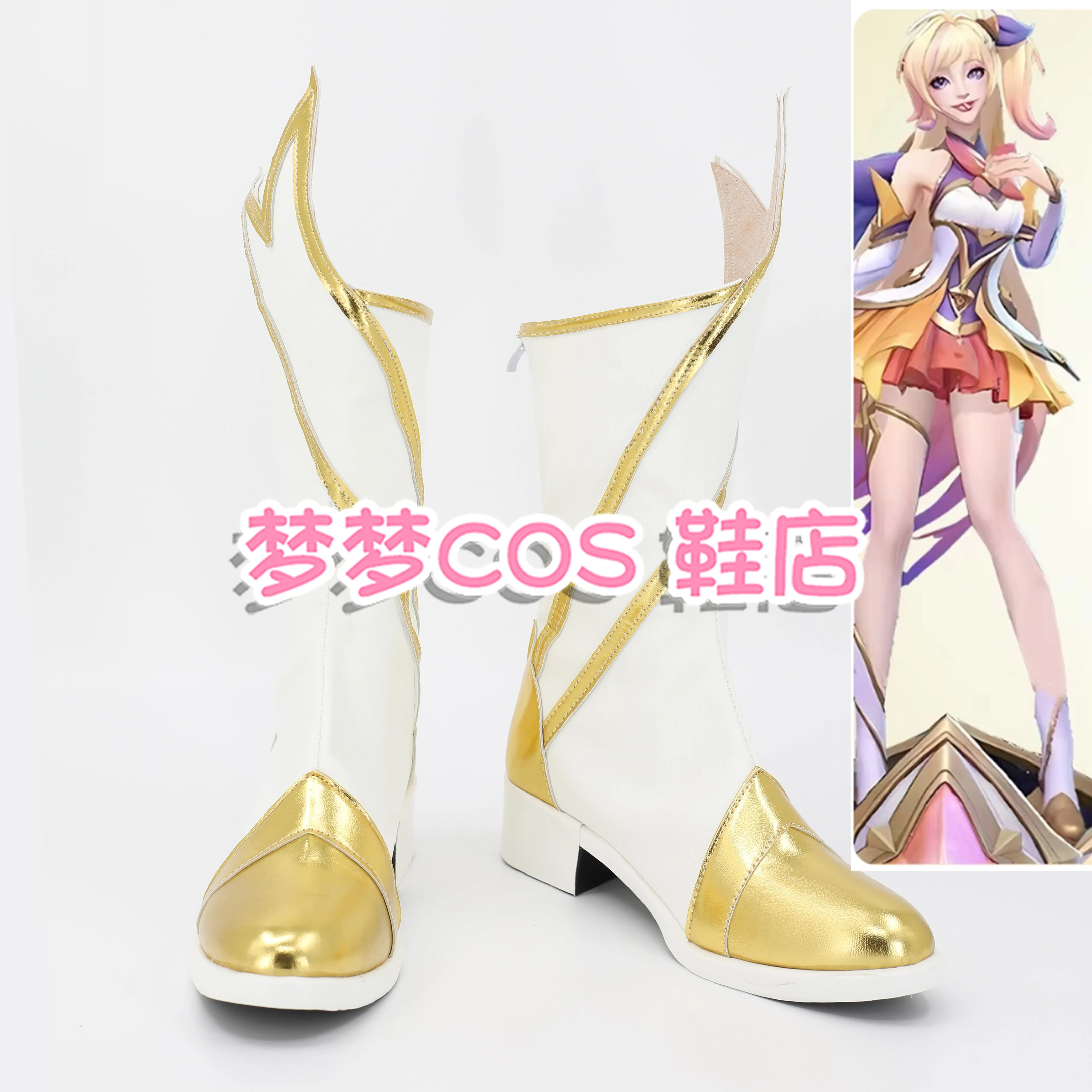 

Игра LOL Star Guardian Seraphine Обувь для косплея Сапоги Женская обувь для вечеринки на Хэллоуин Сапоги Seraphine