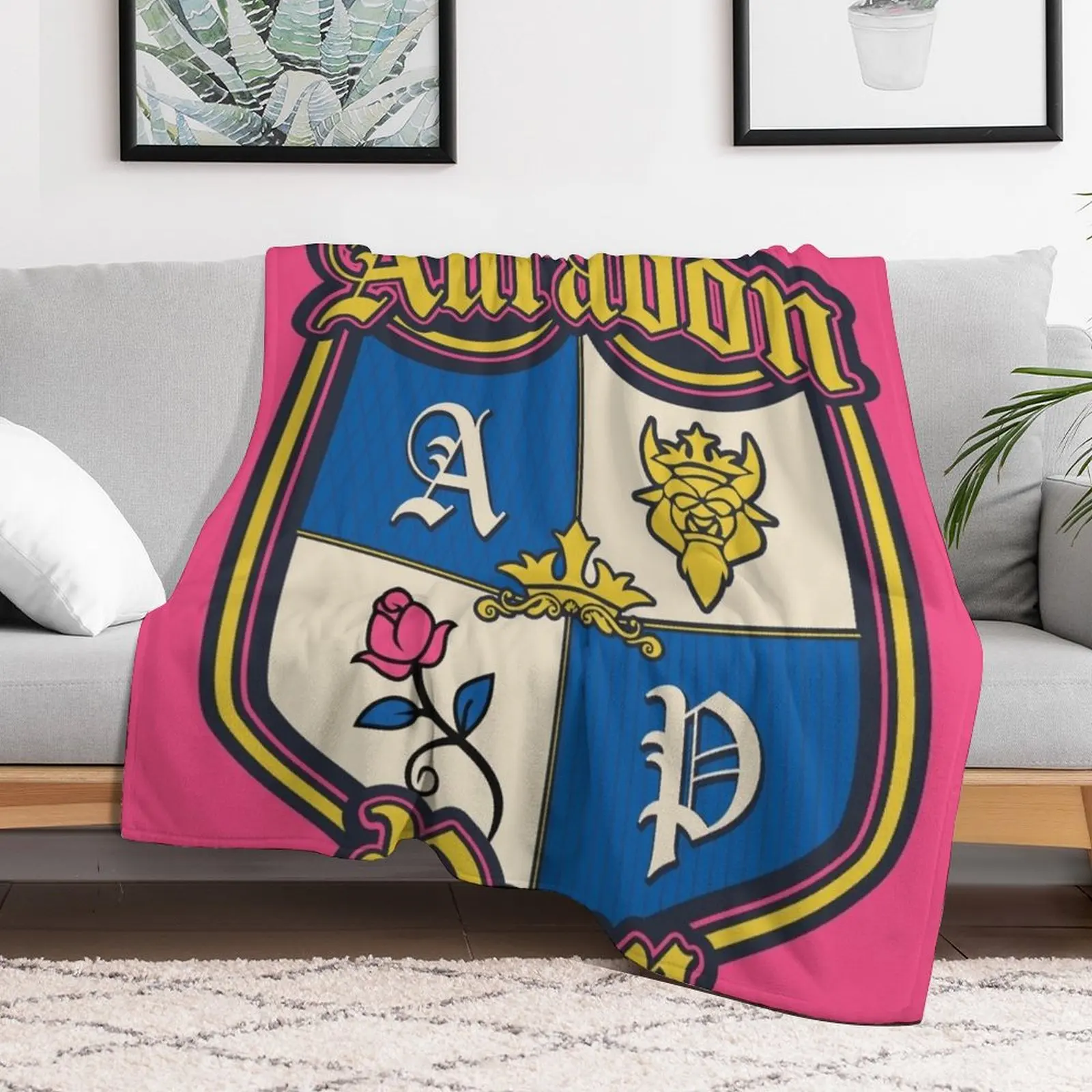 Auradon Prep Throw Blanket Stylish Decor Blanket Gift for Friends Roommate