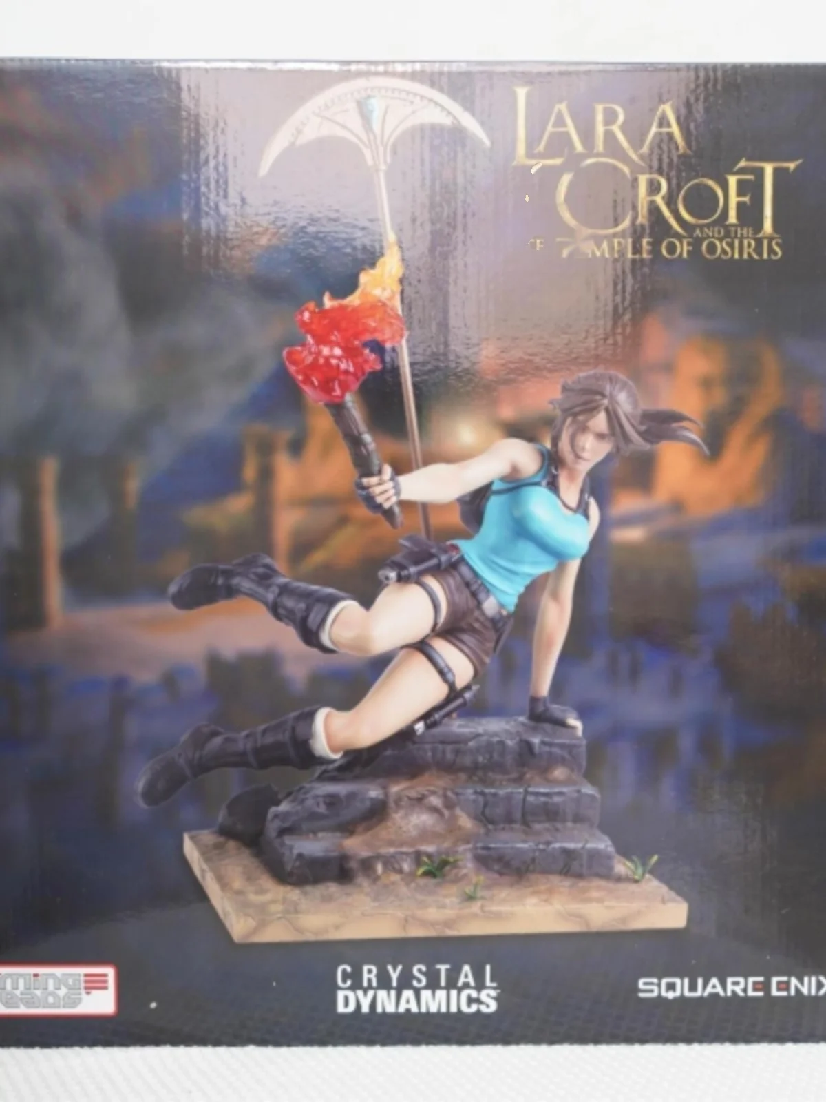 Gaming Heads Lara Croft Tomb Raider Series Peripheral Hand-made Model of The Lara Temple Statue Toys