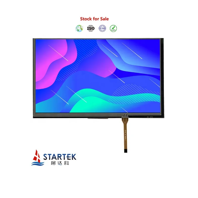 9'' 9.0 Inch TFT LCD 1024x600 Resolution LVDS MIPI RGB Interface Resistive Touch Screen With Industrial Medical TFT LCD