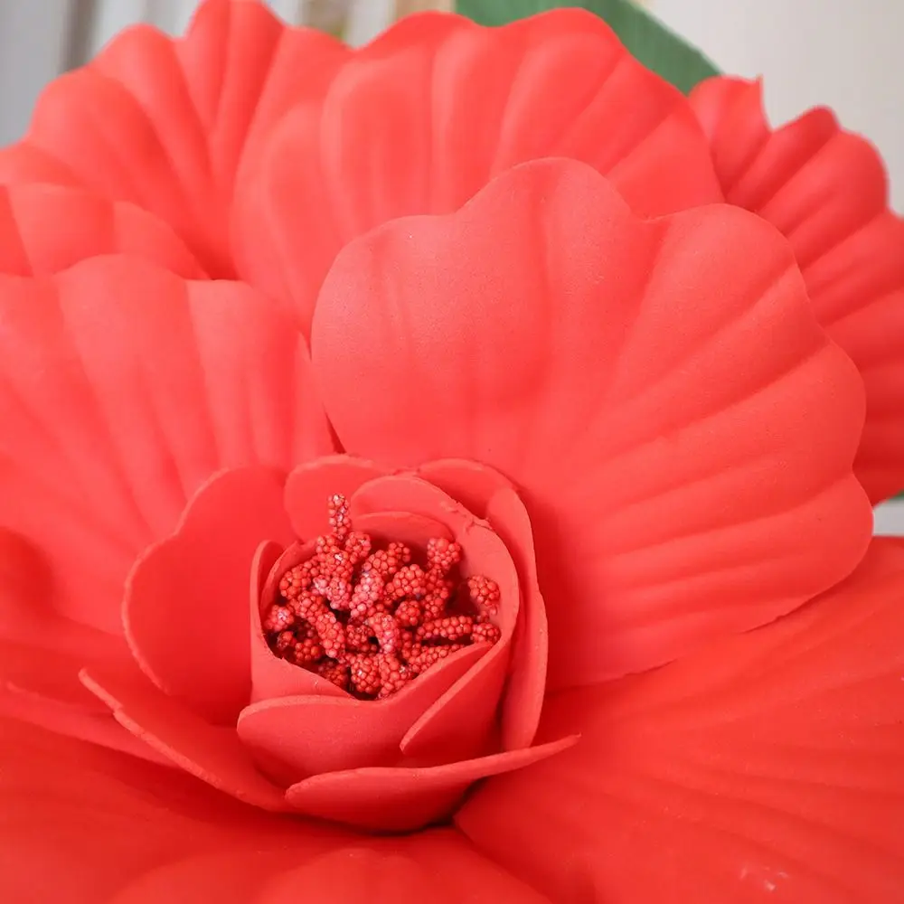 50cm PE Artificial Peony New Giant Photo Props Fake Flowers Window Display Flower Show Props Simulation Peony Flower