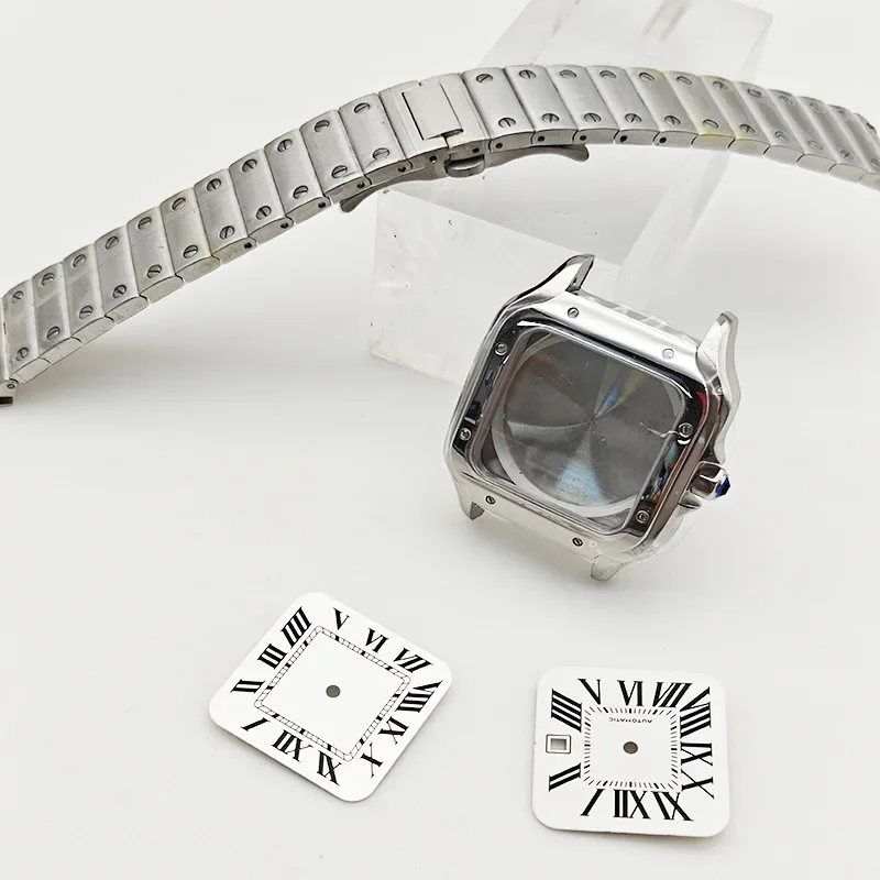 New Watch Accessories Square 38MM Stainless Steel Case Sapphire Glass Suitable for NH34/NH35/NH36 Movement