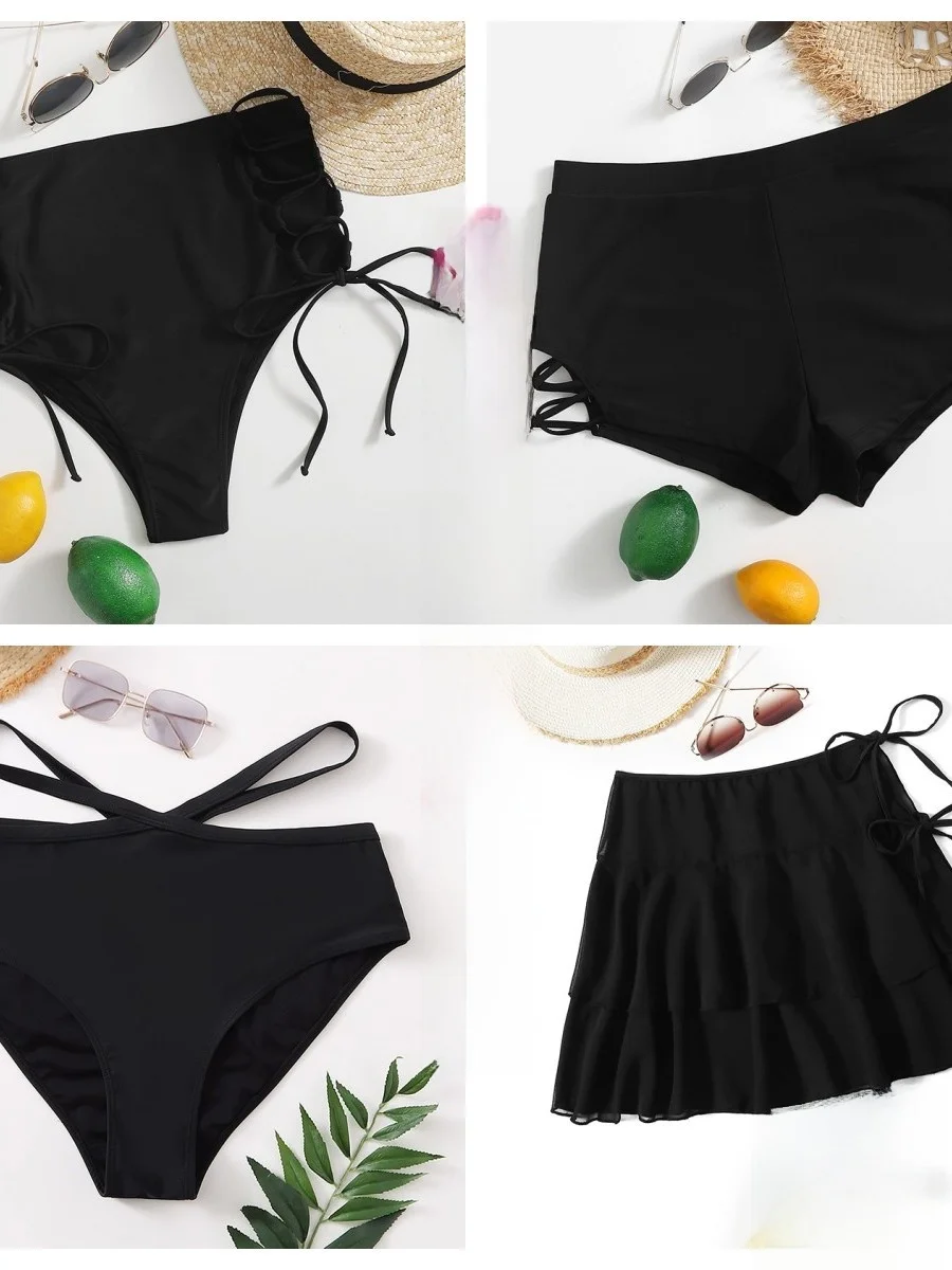Women's Swimsuit Separate  Bottom Anti-Light Large Size Pants Skirt Two-Piece Single Gown Winter New Other Material