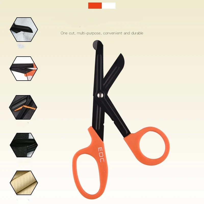 Imagem -02 - Tesoura de Resgate Médica Sobreviver Paramédico Tesoura de Resgate Tesoura de Trauma Tesoura Tática de Primeiros Socorros