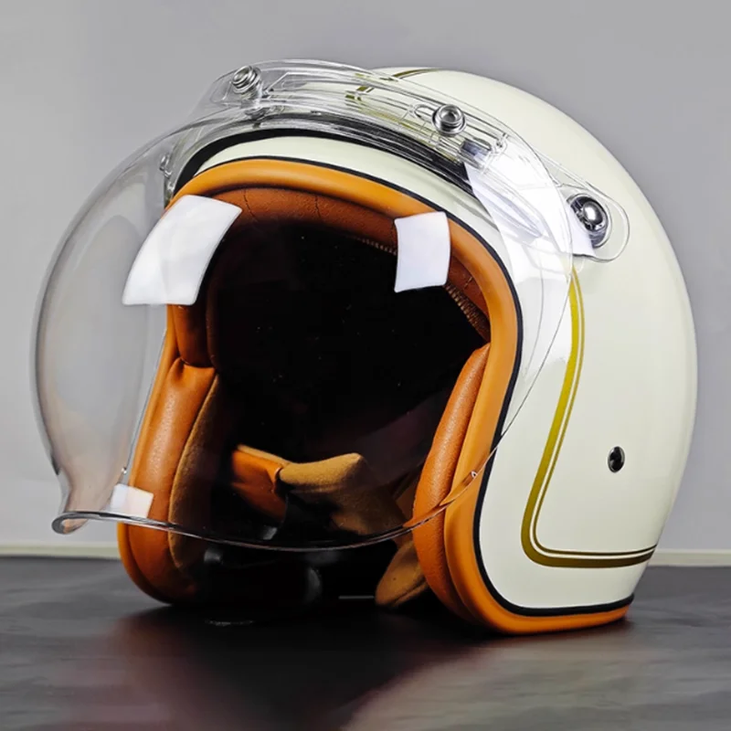 

Affordable Price 3/4 Open Face Motorcycle Helmet Half Shell with Quick Release Strap and Multiple Sizes for Men Women Riders