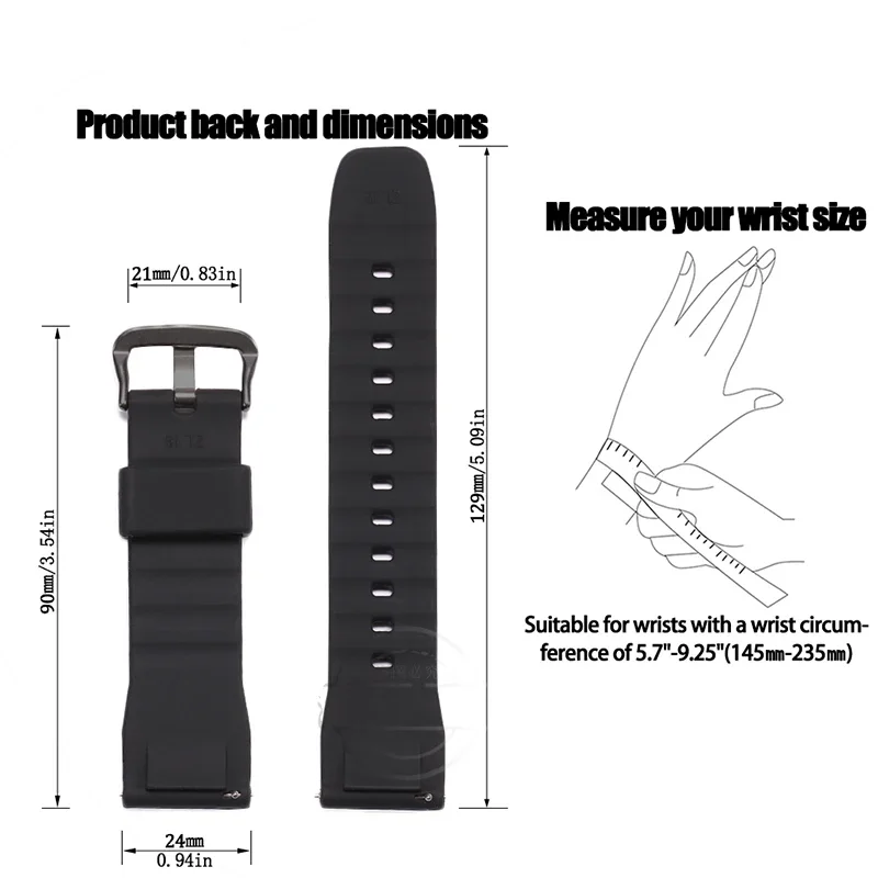 Silicone Rubber Watch Strap Suitable for Casio 650Y PRG600 PRW-6600 Wachband Men's Rubber Sport Waterproof Bracelet Accessories