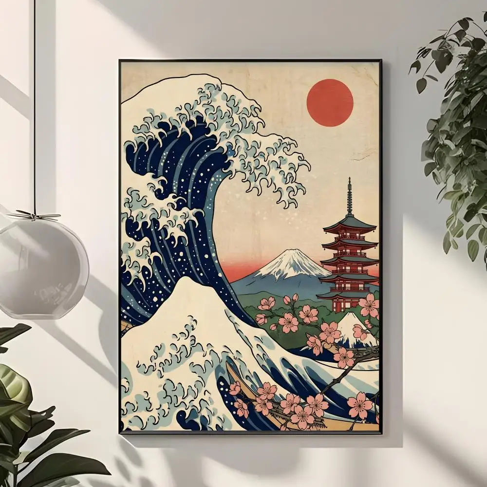 Mountain Landscape M-Mount Fuji Poster  Classic Home Interior Design & Modern Wall Decor Art Collection