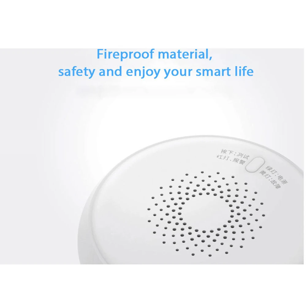 

Smart Home Wireless WiFi Gas Leak Tester White Flame-Retardant Shell Stable Sensor Home Security Alarm for Natural and Liquefied