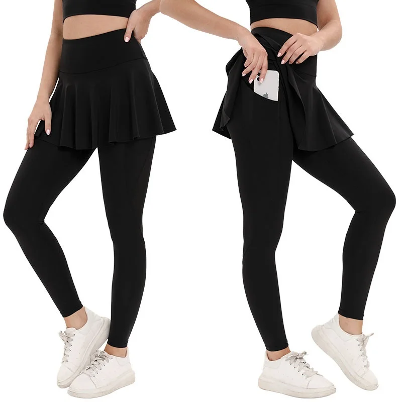 Cloud Rise Ladies Pleated Tennis Skirts Women Badminton Golf Dancing Skort Red Leggings High Waist Fitness Workout Running Pants