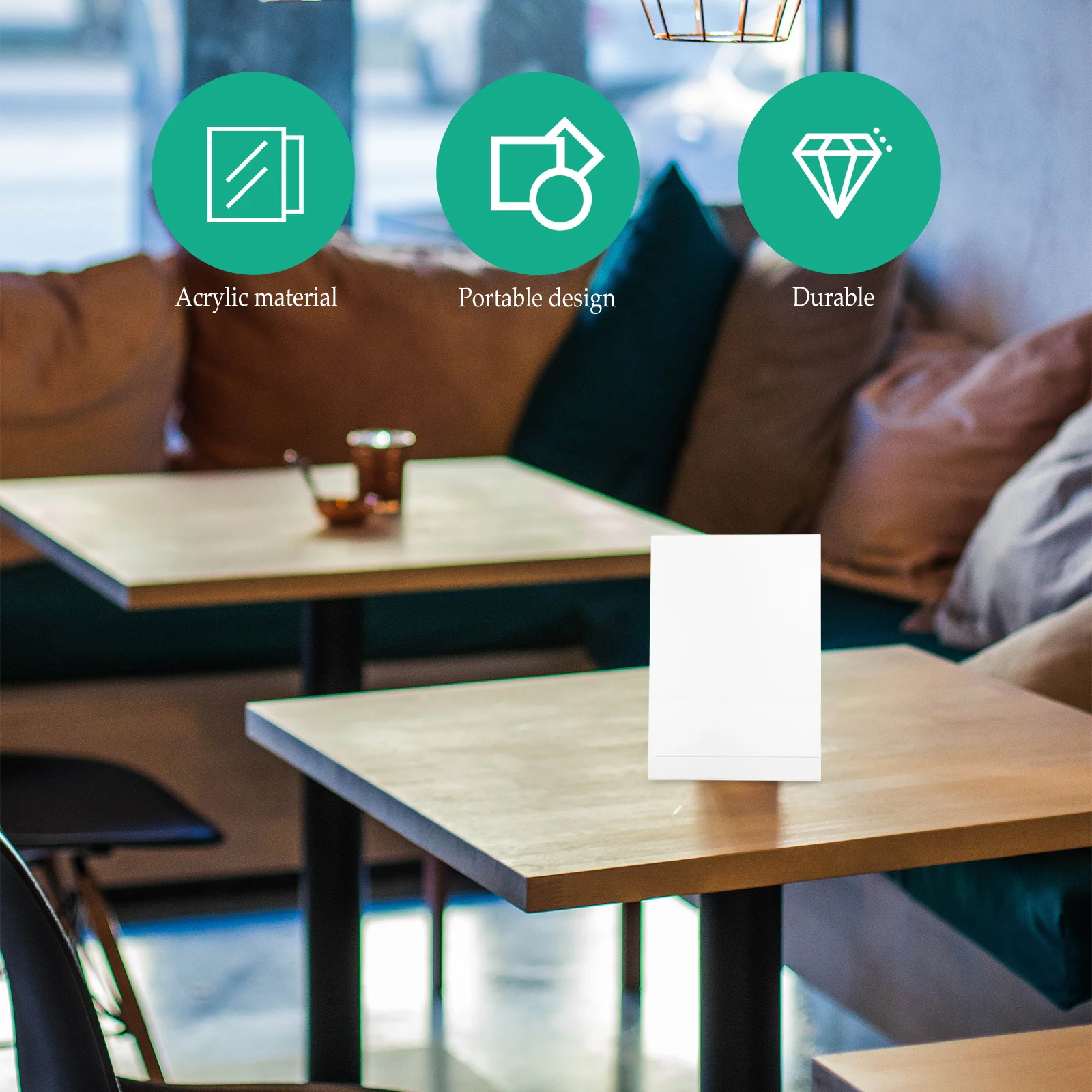 

6pcs Acrylic Table Sign Holders Transparent L Shape Display Stands For Price Tag Label Retail Merchandise Advertising Menu Board