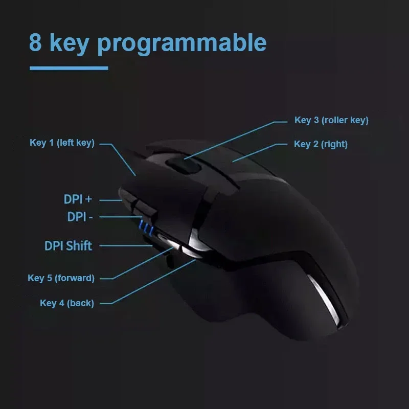 الأصلي لوجيتك G402 هايبريون فيوري FPS الألعاب ماوس السلكية ماوس بصري الكمبيوتر الطرفية اكسسوارات الألعاب ماوس CS LOL