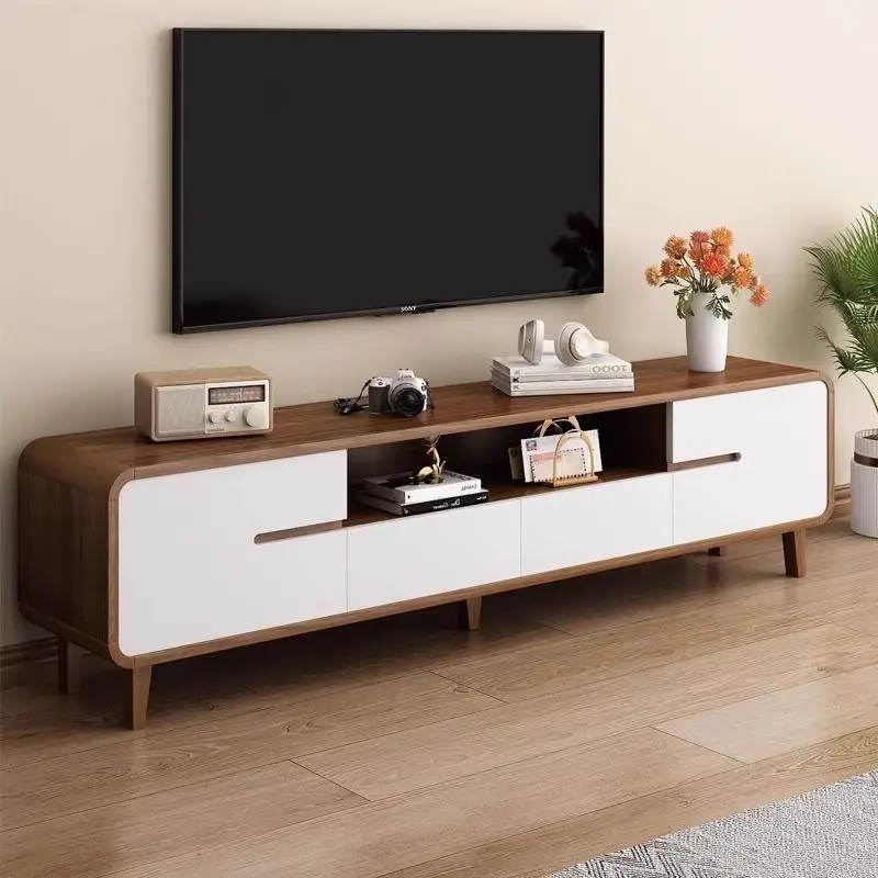 

Brown Living Room Tv Stand Boho Vertical Storage Wooden Nordic Modern White Designer Minimalist Meuble Television Salon Home