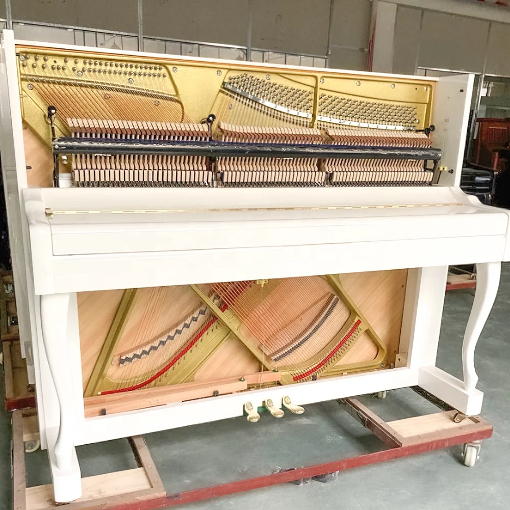 Pianino fortepianowe Starway White Simple Popular Baking Varnish Mechanical Acoustic Real Upright Piano 88 Keys For Professional Perform