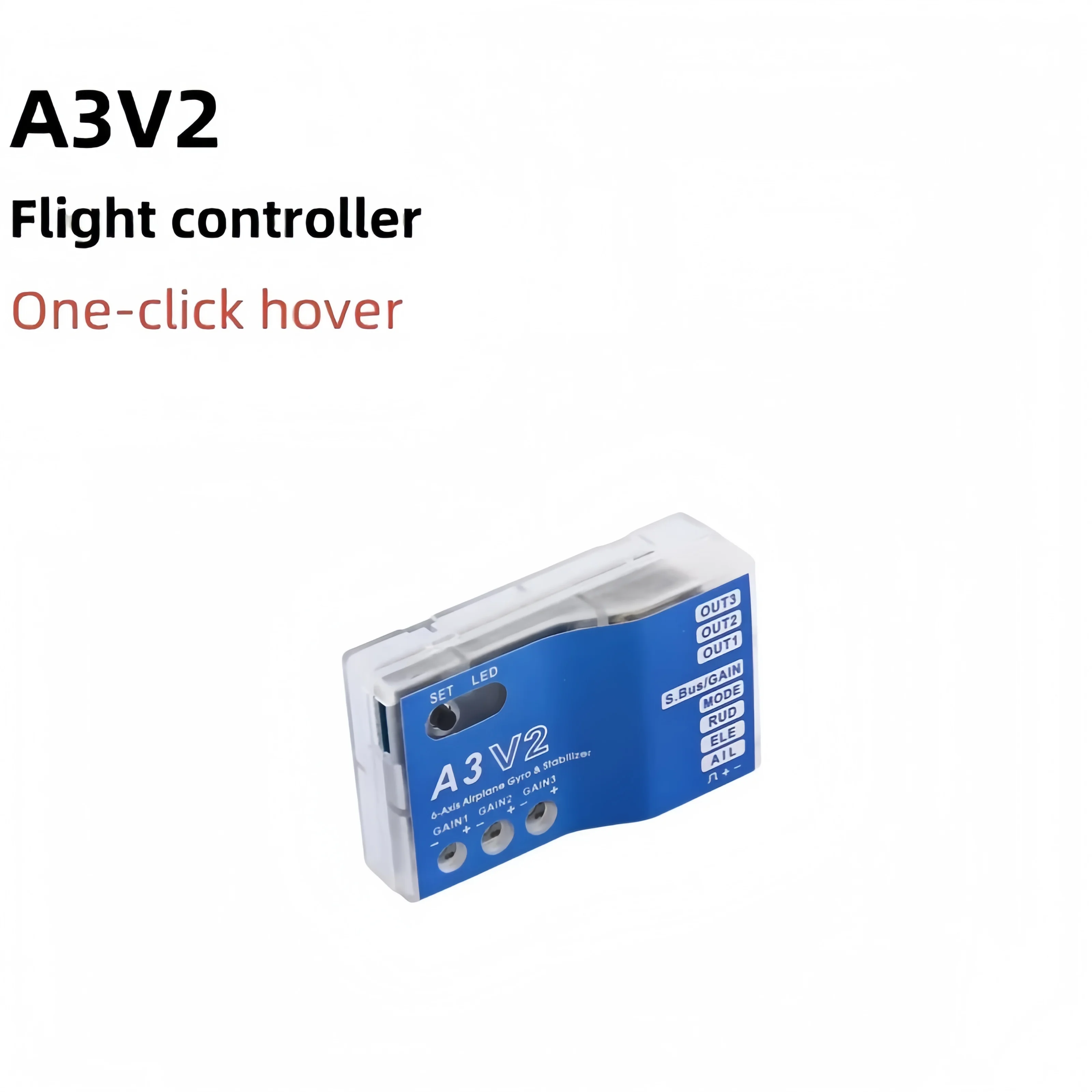 

Remote control aircraft fixed-wing helicopter 3-axis gyroscope A3V2 fixed-wing aircraft flight controller stabilizer