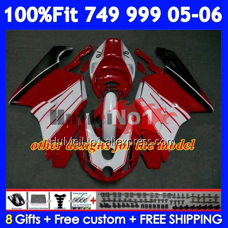 OEM Bodywork For DUCATI 749 999 S R 749R 999R Body 302No.40 749-999 2005 2006 749S 999S 05 06 Matte color Injection Fairing kit