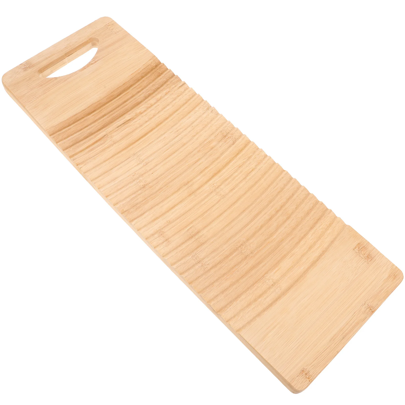 

1Pcs Bamboo Wood Washboard Wear-Resistant Laundry Washing Board for Underwear Socks Clothes Handheld Household Use