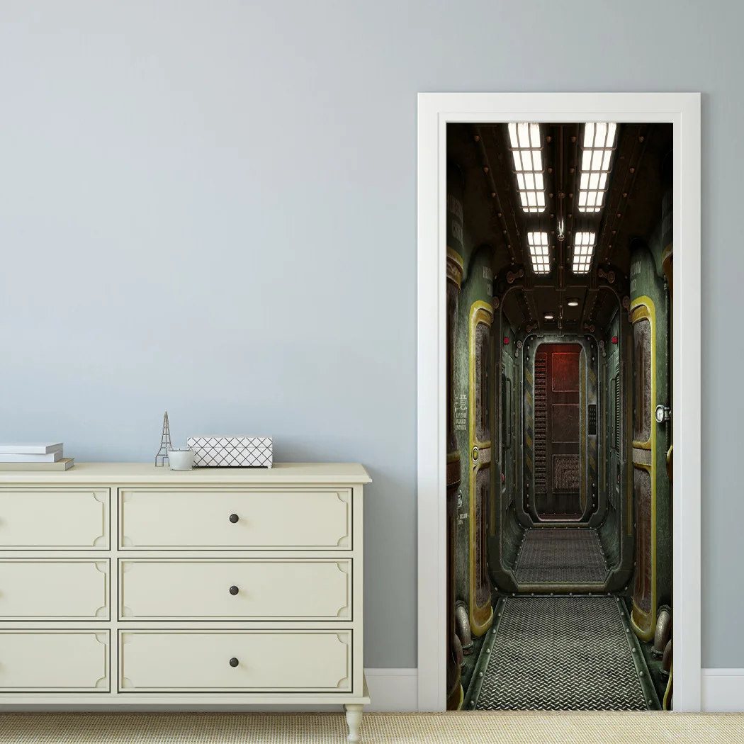 Door sticker wallpaper, personalized door sticker mural PVC door sticker DIY home decoration decals