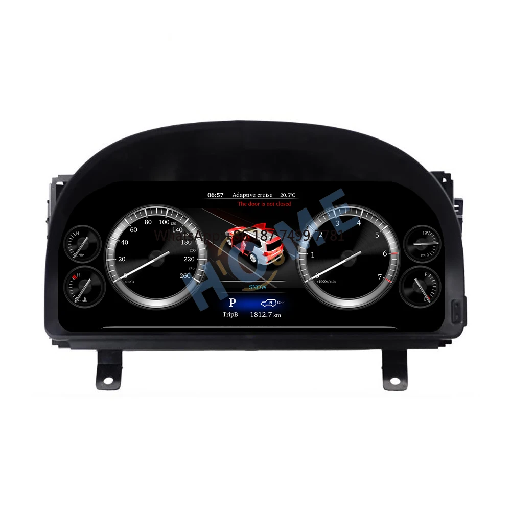 

Digital Dashboard Panel LCD Display Speedometer Vehicle Speed Display Table for .Alphard 2008-2018 12.3 Inches Linux