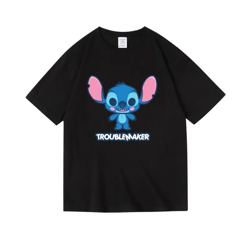 تي شيرت لطيف ستيتش ستار بيبي مطبوع برقبة دائرية قصيرة نصف كم للأولاد والبنات والأطفال صيفي مريح من القطن الخالص الناعم #5