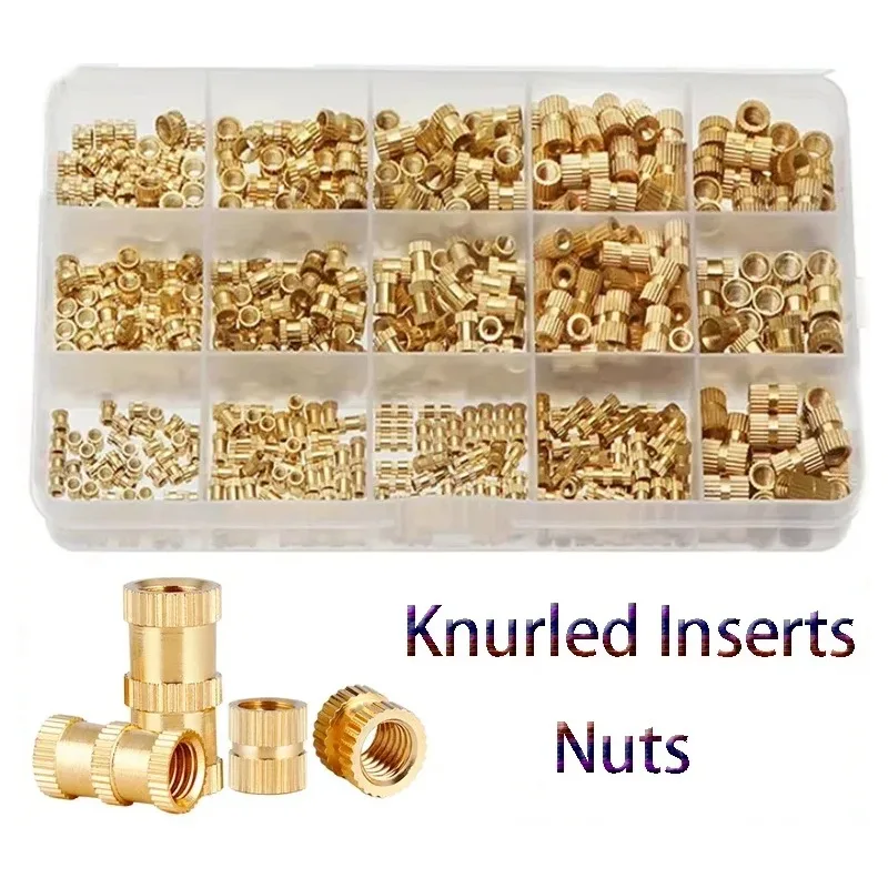 106-teiliges Set Gewinde-Einpressmuttern M2 M3 M4 M5 Hitzebeständige Einpressmuttern für 3D-Druck Einbettungsteile Weibliche Einpressmuttern