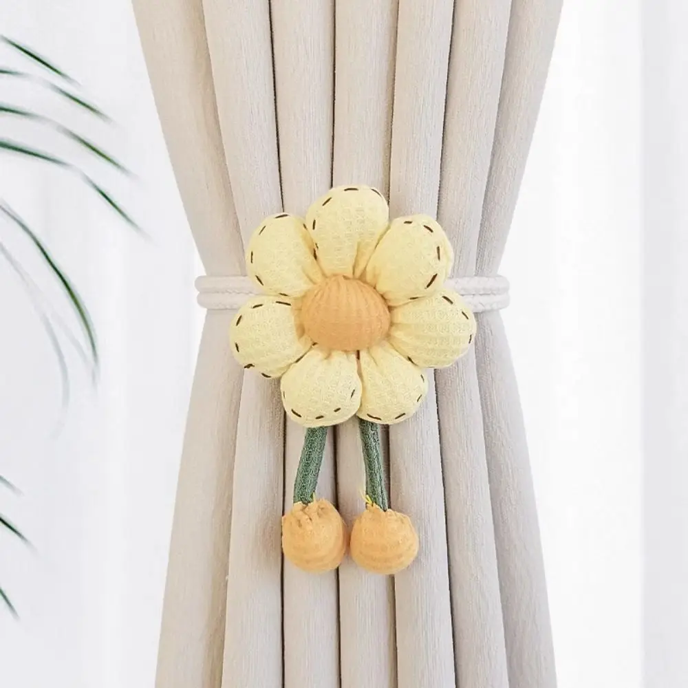 Flower Shape Curtain Tieback Adjustable Curtain Buckle Curtain Rope Holders Kids Room Home Decor - view 5
