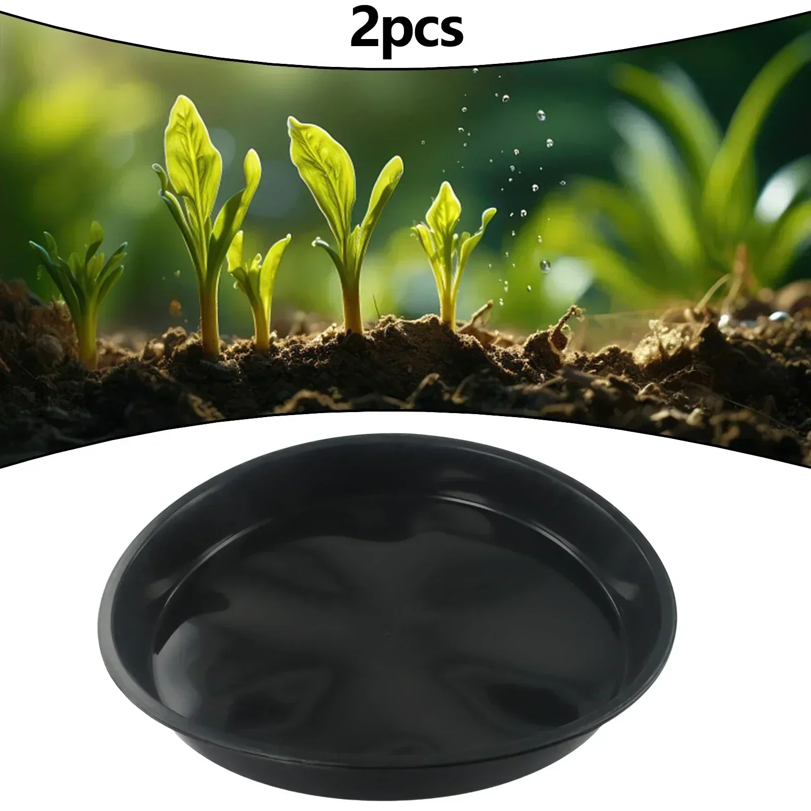 2pcs Plant Trays PP Round Succulent Plant Flower Pot Saucer Trays Supplies Decoration 4/6/7/8/10 Inch Garden Accessories