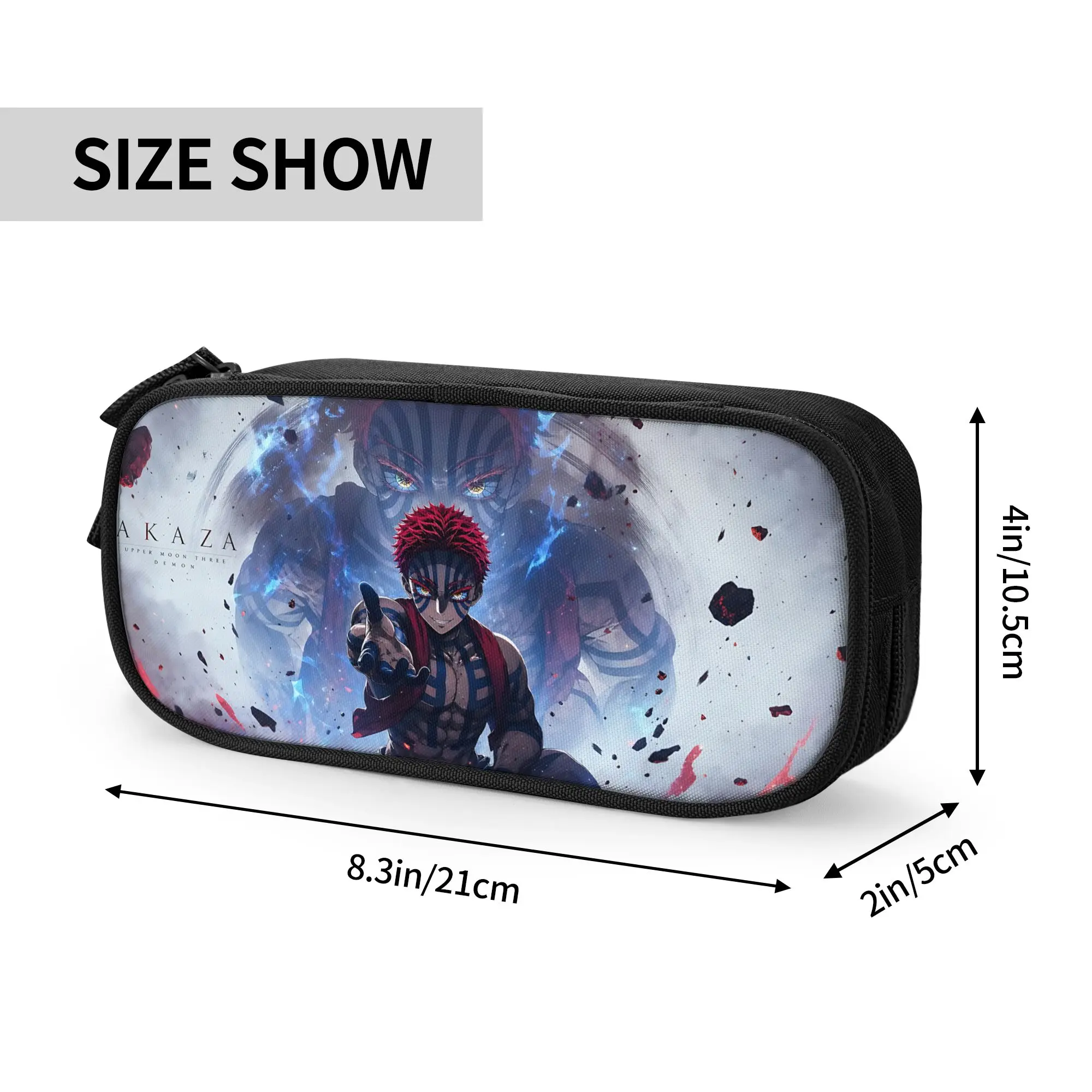 Custom Demon Slayer Large Capacity Bags for Child  School Pencil Bag for Boys Gilrs Kids