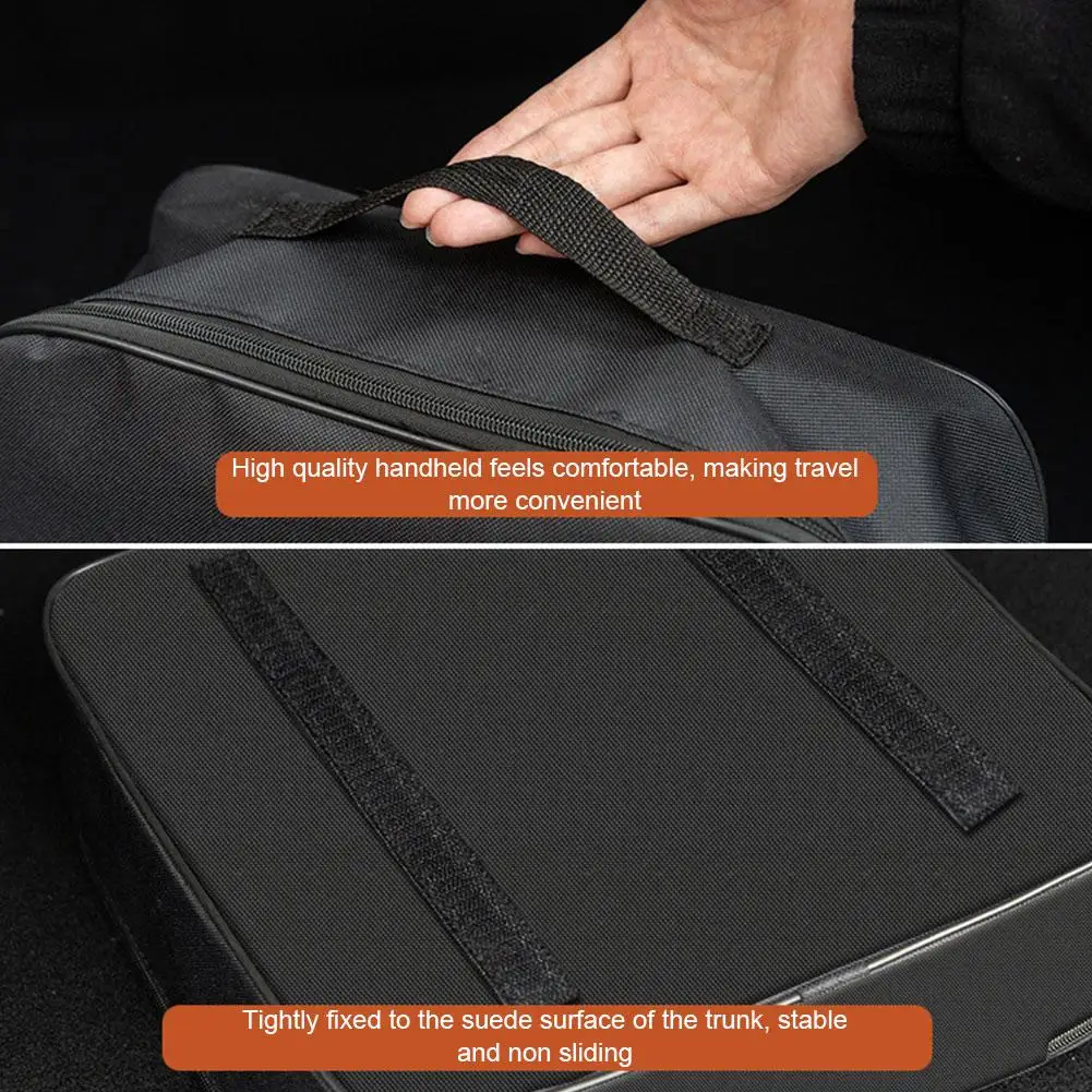 EV Cable Organizer Bag Electric Car Charger Box Charging Organizer Jumper Cable Bag Electric Vehicle Charging Cable Case image 4