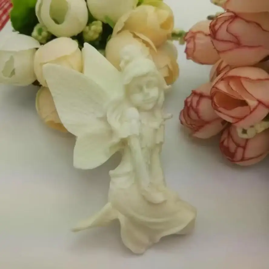 Pretty Elf Silicone Molds Creative Fairy Handmade Diy Fondant Kids Brithday Cake Decor Mold Ice Cream Mold Soap Making Accessory