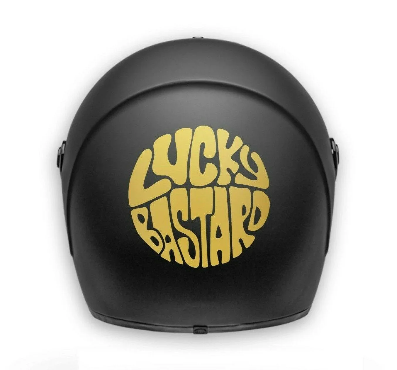 

For Helmet decals motorcycle stickers removable 1X pcs lucky bastard