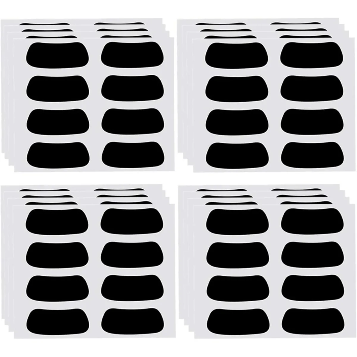 

Waterproof Sports Eye Black Decal Stickers 56 Pieces Self Adhesive Custom Face Markers Multipurpose for Baseball Football Softball Match Day Kid Adult Party Accessories