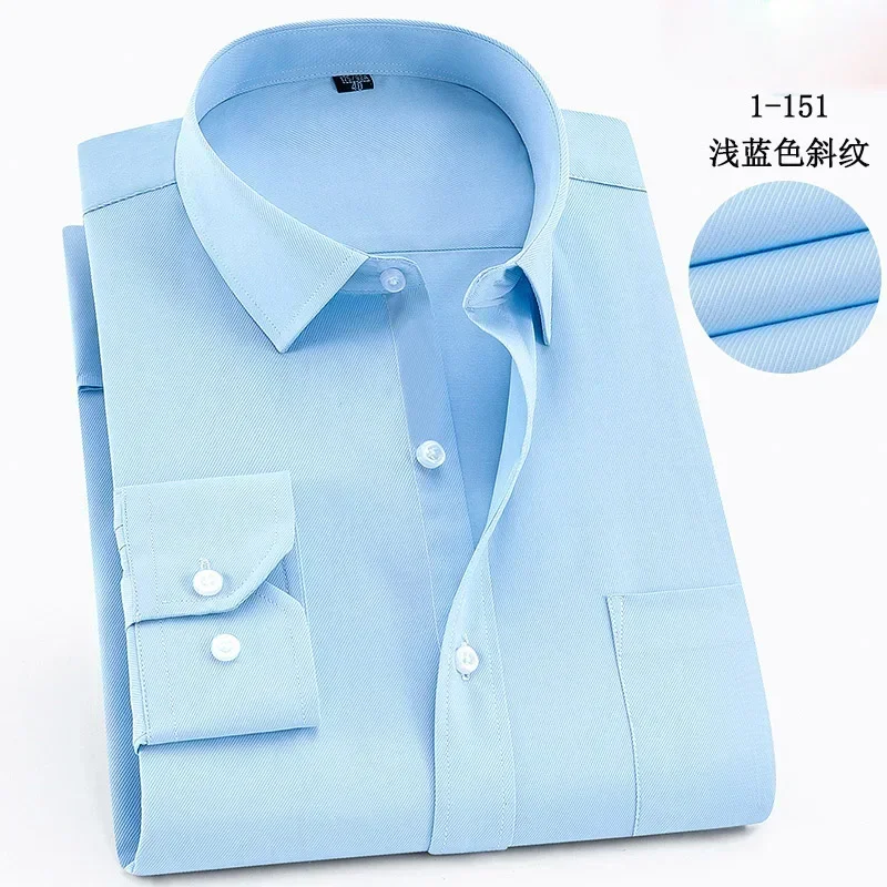 

12XL 160KG Summer Spring Men Dress Shirt Long Sleeve Large size 150KG Oversize Formal Office Business Wedding Shirts Gray 10xl