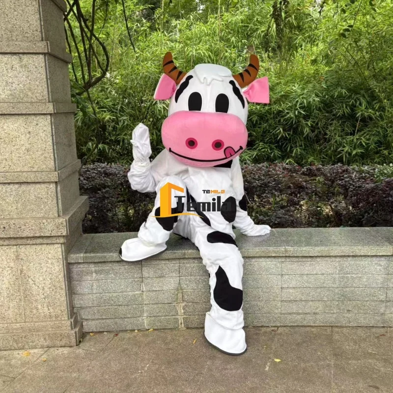 

Cosplay Props Dairy Cow Milk Cows Cartoon Character Mascot Costume Advertising Ceremony Fancy Dress Party Animal Prop