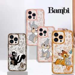 Thumper Cute Bambi Phone Case For iPhone 15 14 13 12 Mini 11 Pro Max XR XS 6 6S 7 8 SE20 Plus Soft Silicone Transparent Cover