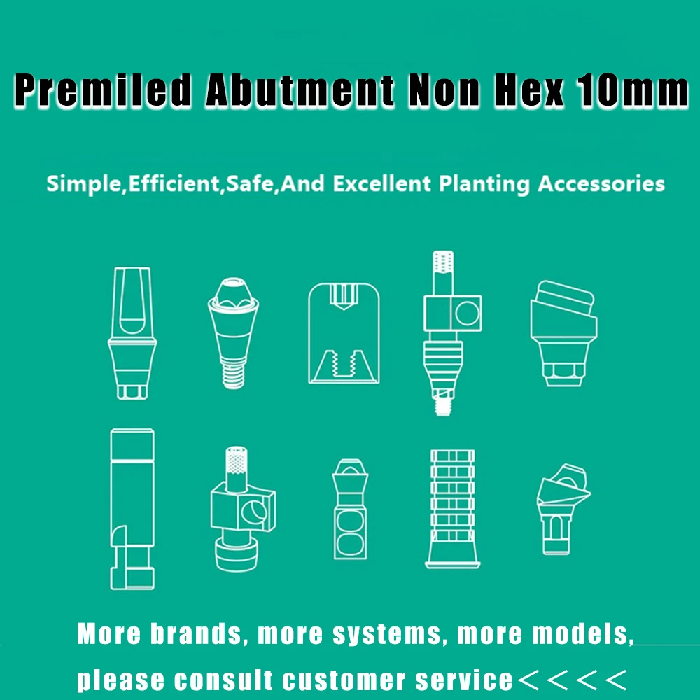 دعامة الأسنان غير السداسية 10 مللي متر لملحقات طب الأسنان Osstem/Dentium/Megagen/Straumann/Nobel/Astra Tech/Bio Horizons #2