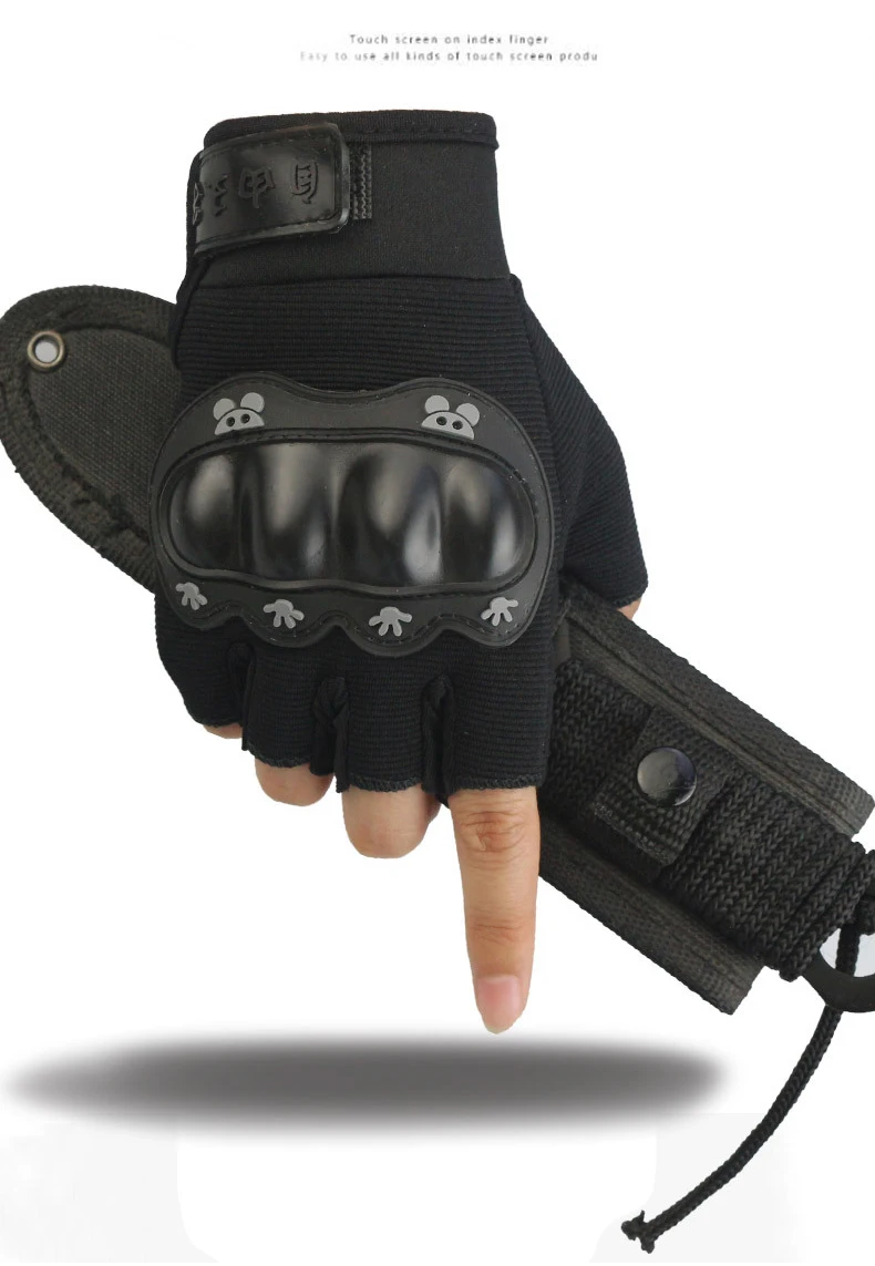 Kinder Taktische Handschuhe Radfahren Knuckle Schutz Hard Shell Handschuhe Junge Mädchen Balance Bike Military Rollerblading Kinder Handschuhe – Detail 3