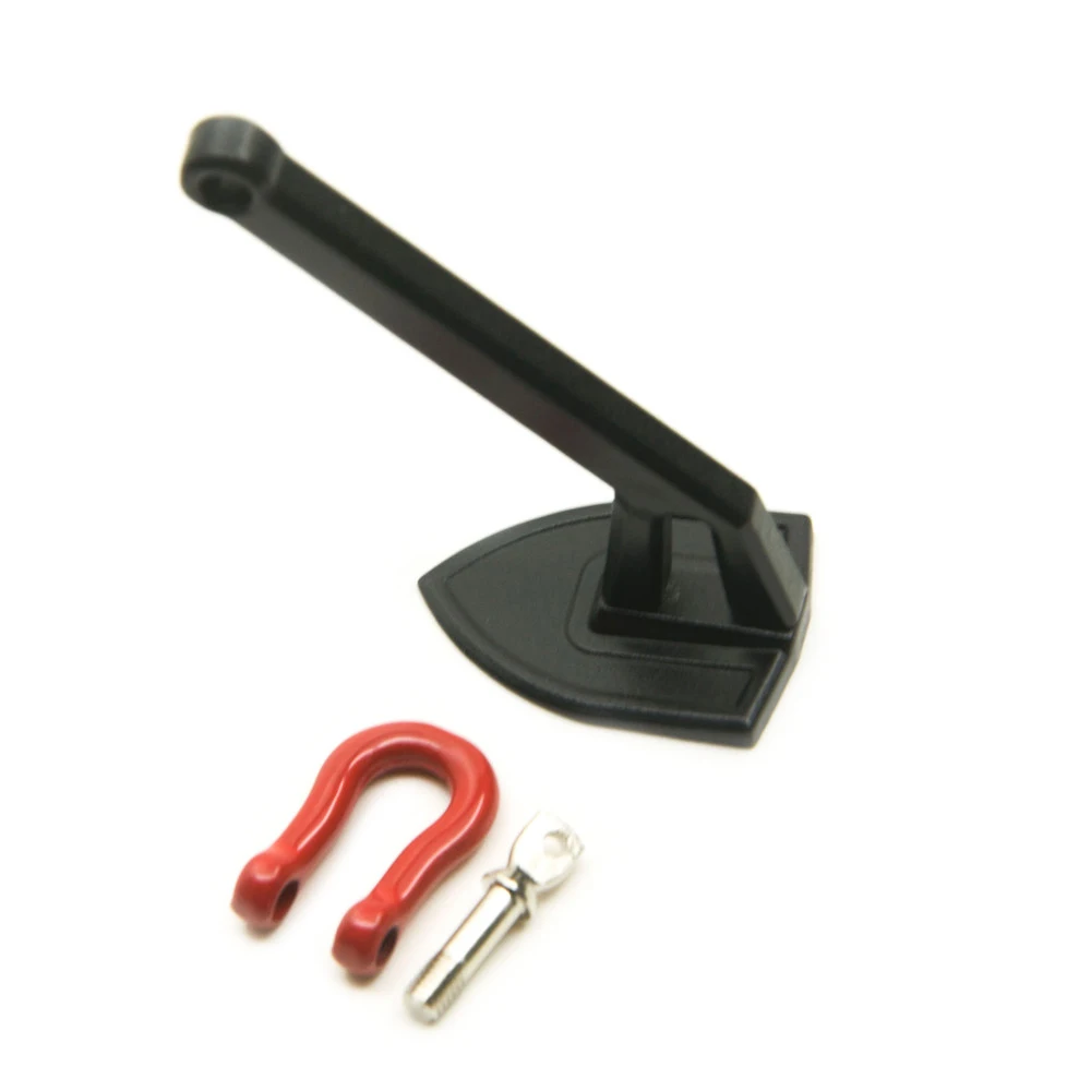 Simulation Metal Shovel Shape Winch Ground Anchor For 1/10 Axial SCX10 RC Rock Crawler Car Decoration Accessories