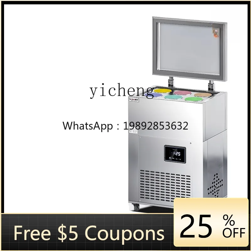 

XL Commercial Snowflake Ice Machine Six Barrels 12 Barrels of Ice Brick Machine Milk Tea Dessert Shop Hot Pot in Stock