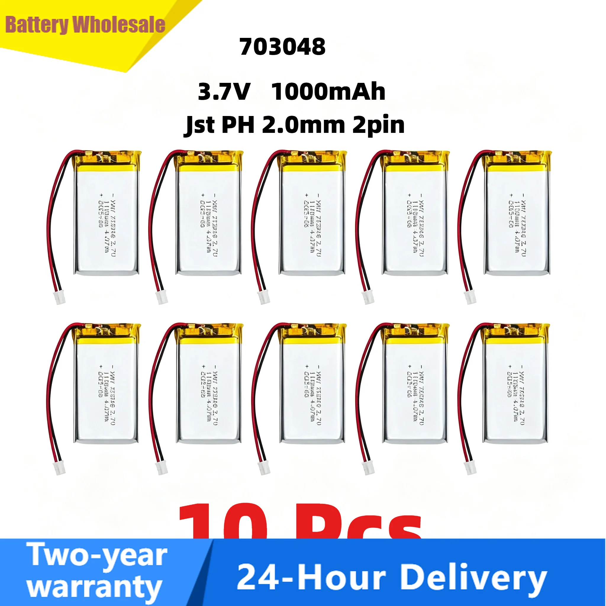 3.7V 1000mAh 703048 Lithium Polymer Rechargeable Battery for Early Education Machine Beauty Instrument Batteries Tools Diy MP4/5