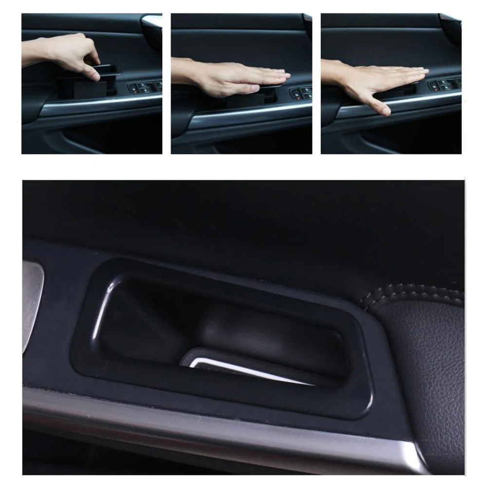 Car Styling For Volvo S60 V60 XC60 2010-2017 Front/Back Door Handle Armrest Storage Box + Central Control Armrest Storage Box