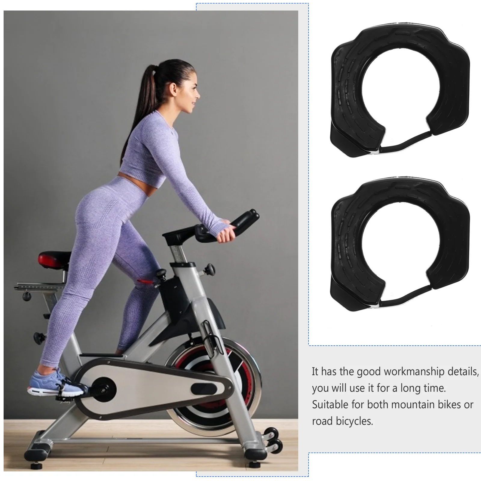 

1Pair Bike Walkable Cleat Self-Locking Protective Cover Bike Shoe Cleat Case for Road Mountain Bikes Power Transfer