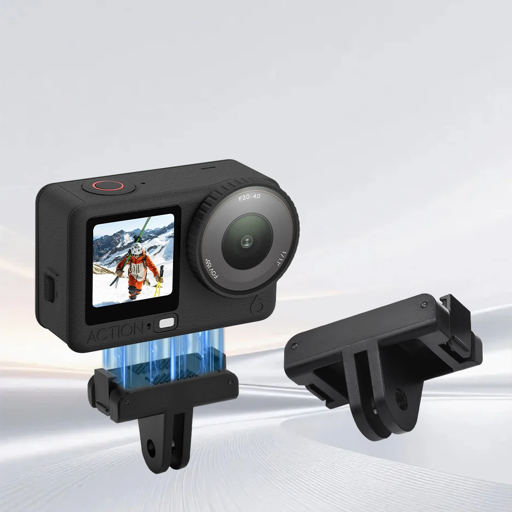 

Adapter Base for DJI Action 6/Nano Accessories Magnetic Quick Release Adapter Mount Two Claw Base
