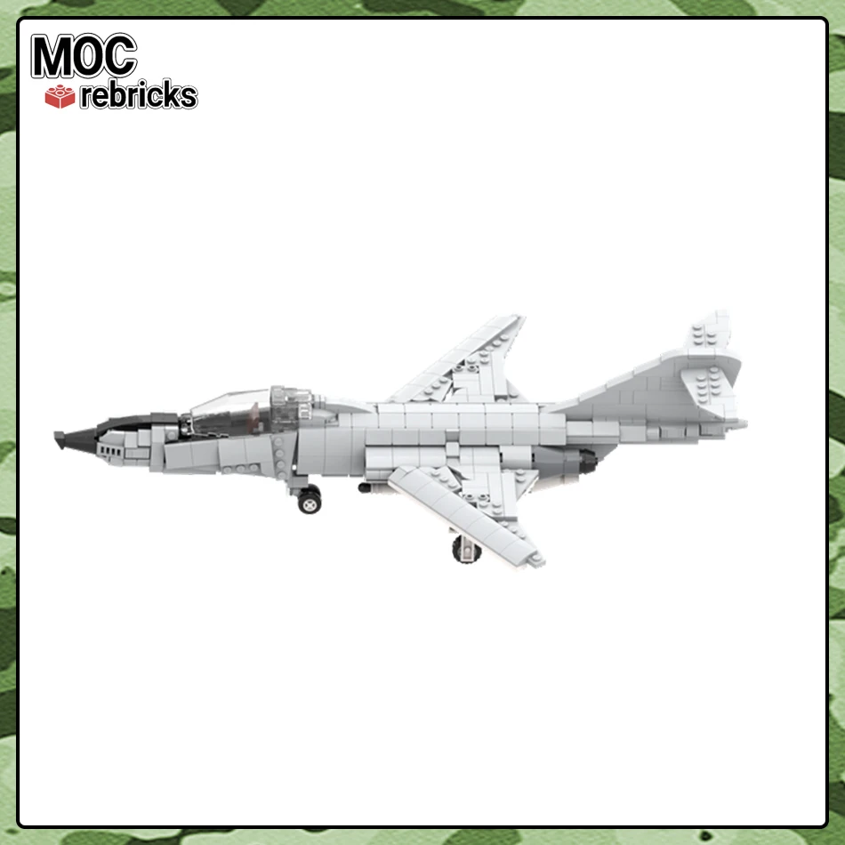 MOC Military F-101 American Century Series Bomber Building Block Model Bricks Collection DIY Toys for Kid Christmas Gifts