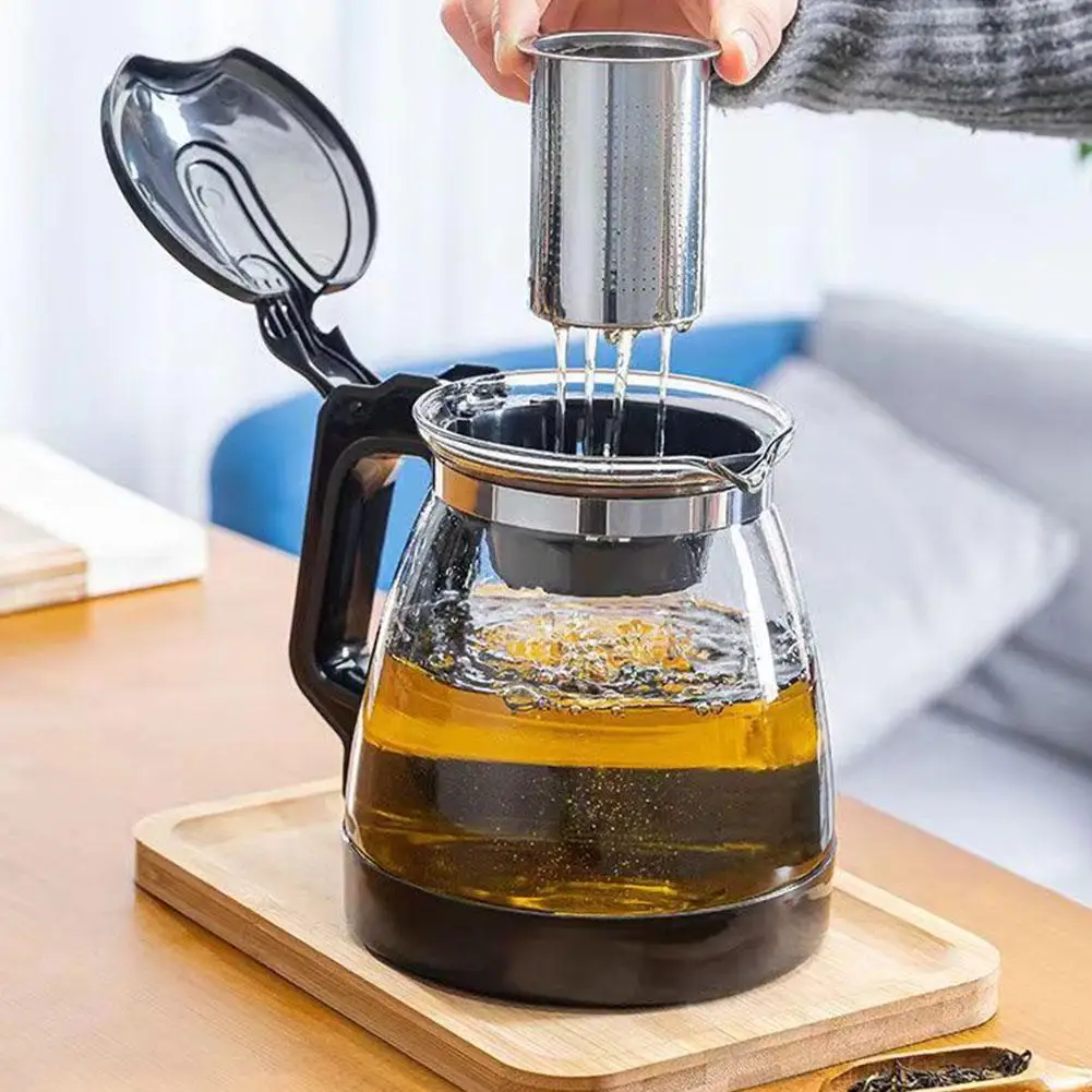 Glass Teapot with Tea Strainer Large Capacity Water Container Chinese Traditional Kung Fu Teaware Tea And Water Separation view 3
