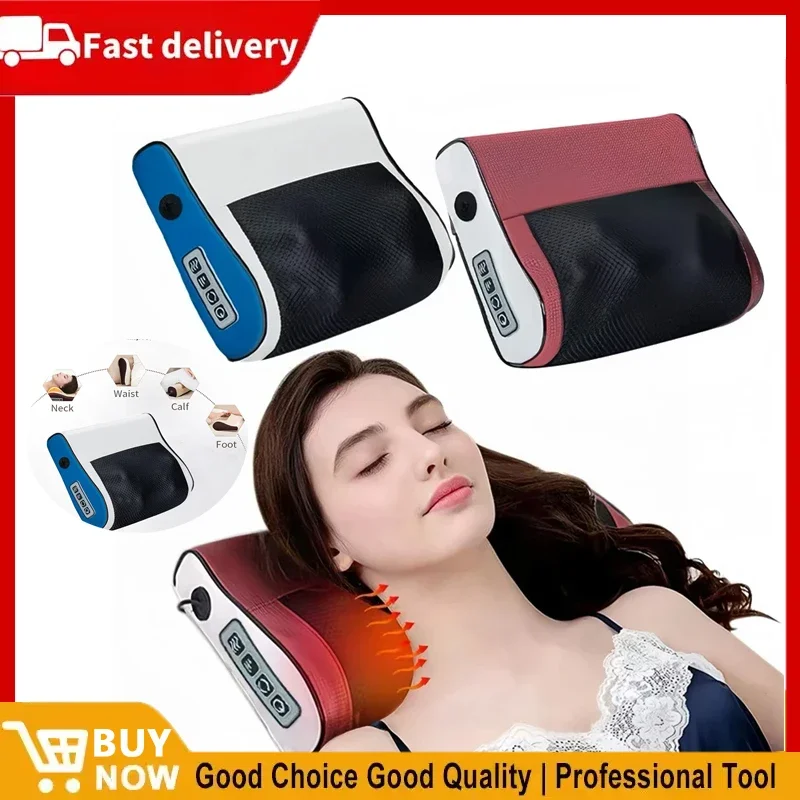 

Многофункциональный массажер для шеи и плеч, бытовой инструмент для разминания шеи и спины с 6-регулируемым функцией массажа горячего компресса